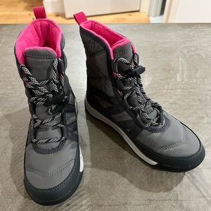 Sorel girls whitney II winter sport boot gray/pink NEW without tag